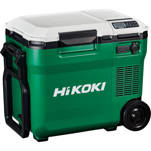 【TRUSCO】ＨｉＫＯＫＩ　１８Ｖ－１４．４Ｖ　コードレス冷温庫コンパクトタイプ　アグレッシブグリーン　マルチボルトセット品